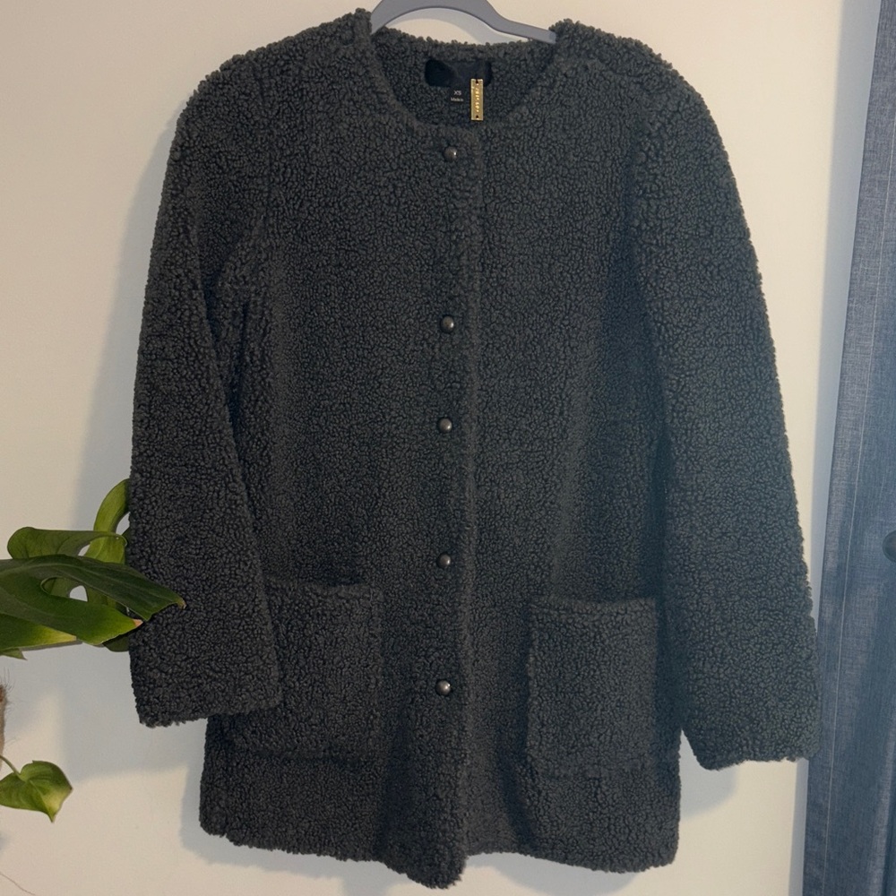 Greylin Charcoal Teddy Jacket